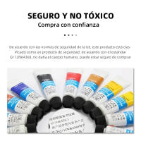 Winsor Newton-Tubos Acuarela Pintura 24 Colores Profesional, Set de Decoración de Uñas con Efecto transparente, Juego de Pinturas para Dibujar sobre Tela, Cartón, Madera, Creatividad, Arte,  Ideal para Regalo, Niños, Artistas,  Uñas, Manicuras y Pedicuras - details 0
