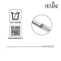 Pajitas reutilizables acero inoxidable 5 pajitas 2 cepillos 1 bolsa Heniak Store zero waste aptas para lavavajillas bpa free libre de toxicos diferentes tamaños - details 5