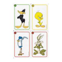 Fournier Baraja infantil de 33 cartas Looney Tunes n2 Warner Bross Original del año 1997 Piolín Silvestre Tasmania Road Runner Coyote Daffy Duck Juego En español Fabricado en España A partir de 4 años De 2 a 6 jugadores Serie nostalgia Retro Vintage - details 1