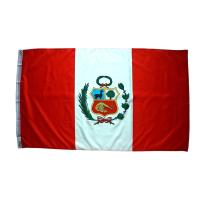 Bandera nacional de Peru 150cm x 90cmHeniak Store tela  poliester pais decoracion peruana blanca y roja - details 3