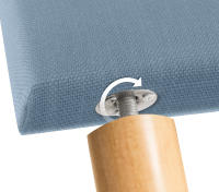 DHOME Cabecero de Lino Natural Liso Cabezal Tapizado Cama Dormitorio Moderno Top Trending (Azul Lino) - details 8