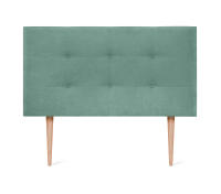 DHOME Cabecero Capitone Tapizado Polipiel o Tela Acualine con 8cm de Grosor Cabezales de Cama Acolchado Capitoné Cabeceros de Cama (Verde Agua Tela) - details 8