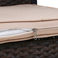 ALLINLIFE Conjunto muebles terraza sillones, sofá y mesa ratán,Muebles de patio con reposabrazos, resistente a la intemperie - details 7