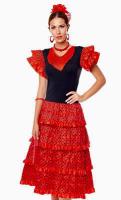 Vestido Sevillanas Niña Mujer, Vestido De Baile Flamenco Español Tradicional Para Niña, Traje Flamenca Feria Abril Sevilla Actuaciones Baile Regalo Navidad - details 6