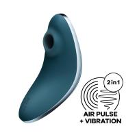 SATISFYER SUCCIONADOR DE CLÍTORIS Y VIBRACIÓN VULVA LOVER 1 COLOR AZUL JUGUETES SEXUALES - details 0