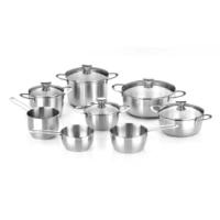 Bra - Batería de Cocina 5 Piezas Ancora, Acero Inoxidable, Cazo 16 cm, Ollas 20 y 24 cm, Cacerolas 20 y 24 cm, Incluye Tapa de Cristal - details 1