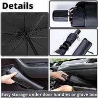 STARLEY-Parasol plegable para parabrisas de automóvil, para bloquear los rayos ultravioleta y el calor para mantener el automóvil fresco, fácil de almacenar y usar, adecuado para automóvil, camión, SUV 130*75cm - details 2
