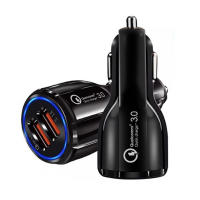 Niucom Cargador de coche carga rápida para móvil Qualcomm 3.1 adaptador dual USB para mechero encendedor coche con luz LED - details 3