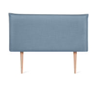 DHOME Cabecero de Lino Natural Liso con Ribete Cabezal Tapizado Cama Dormitorio Moderno Top Trending (Azul Lino) - details 7