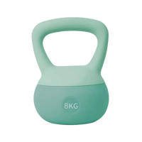 ALLINLIFE Hot Selling Home Fitness Pesa Rusa 2kg, 4kg, 6kg, 8kg, 10kg, 12kgTraining Gym Strength Floor Protect PVC iron sand Soft Kettlebell,Superficie de Caucho Blando Pesa - details 5