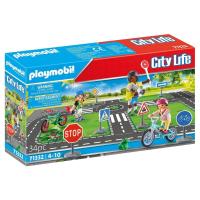 Playmobil educación vial con señales de tráfico y curso de bicicletas (71332) City Life - details 0