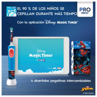 Oral-B Pro Kids cepillo de dientes eléctrico, 1 mango de Spider-Man de Marvel, 1 cabezal, 1 estuche de viaje, apto para niños mayores de 3 años - details 4