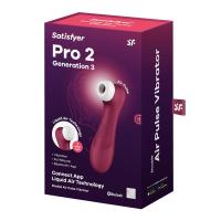 SATISFYER PRO 2 GENERATION 3 LIQUID AIR VIBRADOR SUCCIONADOR CON APP CONNECT CONTROL A DISTANCIA BLUETOOTH COLOR VINO - details 2