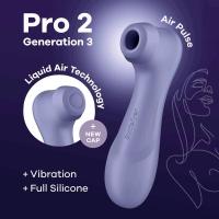 SATISFYER PRO 2 GENERACIÓN 3 LIQUID AIR TECHNOLOGY VIBRADOR COLOR LILA JUGUETES SEXUALES - details 0