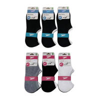 12 Calcetines de Cortos (4 colores, entrega aleatoria, sin posibilidad de elección) Invisibles Respirable Calcetines tobilleros Algodón Antideslizantes para hombre y mujer multicolor - details 0