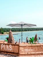 Sombrilla Parasol ø 300 cm Inclinabre Estructura Aluminio y Acero ø 48 mm Con 8 varillas de Acero12 x 18 mm Para Terraza Jardin Patio Fornord - details 1