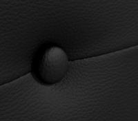 DHOME Cabecero de Polipiel o Tela AQUALINE Pro cabeceros Cabezal tapizado Cama Lujo (Negro Polipiel) - details 4