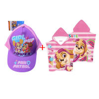 set gorra y poncho polyester 50*100cm paw patrol - details 1