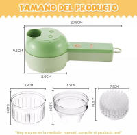 SANDALFON - Picador de Alimentos Portátil USB para Ajo, Chili, Cebolla, Apio, Carne y Triturador de Jengibre - details 6