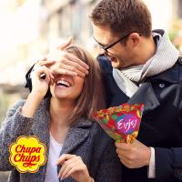 Chupa Chups Flower Bouquet - Ramo de caramelos con palo Chupa Chups de sabores surtidos: fresa, manzana, limón, cereza, sandía y naranja. El producto contiene 19x12 gr. de caramelos con palo - hora en este formato de ramo ideal para regalar - details 3