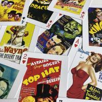 Piatnik Baraja de poker de 54 cartas Carteles de cine clásico Películas Actores Actrices Drácula Casablanca Fred Astarie Ginger Rogers John Wayne Bogart Marilyn Monroe Juego mesa Jugar Adultos Colección Coleccionable Poquer - details 2