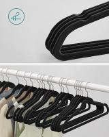GREATOOL Perchas de terciopelo , 43,5 cm de Largo, Finas, de Gran Capacidad de Carga, con Ganchos Giratorios de 360°, para Camisas de Abrigo Completas, Negro, Pack 8 / 24 / 40/ 80 Unidades - details 3