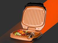 Bonplus BP  Parrilla Eléctrica  Grill para Bocadillos  Revestimiento Antiadherente  Fácil de Limpiar  Con Depósito para Aceite  900W  Cocción Homogénea  Sandwichera  Sin Humo  Grill Sin Humo  Cocina - details 3