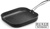 Monix Mineral - Sartén Grill de aluminio forjado con antiadherente tipo piedra. 24 cm lisos o 28 cm a rayas. Todas las cocinas - details 3