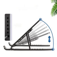 Soporte para Portátil Ajustable, Plegable Soporte de Mesa para Ordenador, Libro, Tablet Notebook, Elevador de Escritorio de Plástico ABS,Laptop Stand Compatible con MacBook Air Pro, ASUS HP Surface Lenovo 5-15,6" - details 3