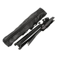Atril musica Metálico con Brazos para Sujetar Hojas Partituras Ajustable Altura Trípode para violín, guitarra Soporte Ajustable Regulable Altura - details 1