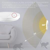Guli Plafón LED con Sensor de Movimientos por Infrarrojos 10W IP44 900Lumen Blanco SMD2835 para Interiores y Exteriores - details 3