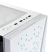 ABYSM Gaming Caja Semi Torre PC ATX Danube KOLPA Blanca, con Panel de Vidrio Templado, 1 x USB 3.0 y 2 x USB 2.0, Conectores, Filtro Superior y 1 Ventilador Silencioso de 12 cm - details 4