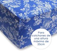 Purpura Home - Funda de Colchón Estampada Azul con Cremallera y Varias Medidas Disponibles - details 3
