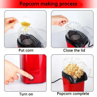 Máquina de hacer palomitas para el hogar, potente preparación rápida sin grasa con aire caliente, 1200w, incluye vaso medidor Envio desde España - details 0