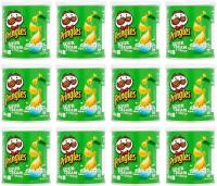 Patatas PRINGLES Sour Cream & Onion - Aperitivo de patata envasado en una pequeña y practica lata con tapadera para abrir y cerrar tantas veces como quieras. Sabor a crema ácida y cebolla. Bandeja de 12 latas de 40 gr - details 4