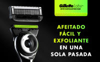 GilletteLabs máquina de afeitar con barra exfoliante y estuche de viaje, 1 mango, - 5 recambios, stand magnético - details 0