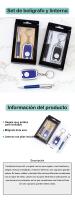 Pack de 12 a 48 unidades de Set de bolígrafo y llavero con linterna, regalos para bodas invitados originales, detalles bautizo para invitados, recordatorios de boda para invitados, bodas ideas,  Regalantes.com - details 0