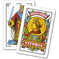 Fournier Pack 2 barajas españolas de 40 cartas Total 80 cartas Modelo número 12 Reverso rojo y azul En celofán Sin caja Resistencia y durabilidad Buena calidad Deslizamiento perfecto Ideal para jugar al mus tute brisca o solitarios - details 4