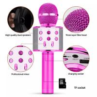 Micrófono inalámbrico profesional con Bluetooth, altavoz de mano, micrófono de Karaoke, reproductor de música KTV, grabadora de canto - details 2