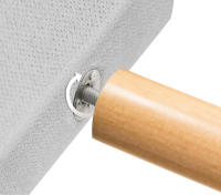 DHOME Cabecero Capitone Tapizado Polipiel o Tela Acualine con 8cm de Grosor Cabezales de Cama Acolchado Capitoné Cabeceros de Cama (Gris Perla Tela) - details 9