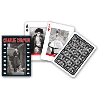 Piatnik Baraja de poker de 54 cartas Charlie Chaplin Charles Cine mudo Blanco y negro Películas Maestro de Picasso Juego mesa Jugar Adultos Colección Coleccionable Poquer - details 0