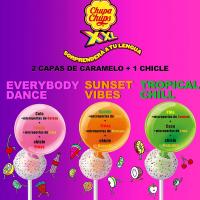 Caja de Chupa Chups XXL slim con 25 unidades de 29 gr cada una - Chupa ChupsXXL es más grande y ofrece una combinación de sabores única; tiene diferentes capas de sabores de caramelo y un chicle enorme en su interior, es práctico e higiénico - details 5