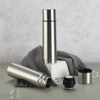 Termo de Acero Inoxidable 500ml, 1L. Botes Termica para Líquido, Cantimplora de Agua Caliente. Recipiente Grande para Mantener Agua Caliente, Café, Te. Termo Thermosport, Acero Inoxidable, Medida Diámetro 8.3 X 32.5 Cm, 1000 ML - details 1