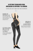 FREES COPES Mallas Deportivas Mujer con bolsillo Cintura Alta Sin Costuras Yoga Sexy Levantamiento Glúteos Ciclismo, seamless yoga leggings - details 3