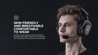 Havit H2002D Gaming Casco - Diseño Elegante, Aleación Y Superficie Resistente, Membranas de Composite de 53mm, Potencia con Calidad de Sonido, Micrófono Desmontable, Compatible con Consolas y Ordenadores - details 4