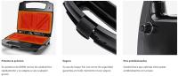 AIGOSTAR 300002RFU Sandwichera,Revestimiento Antiadherente, Piloto LED Indicador Temperatura. (800W) - details 1