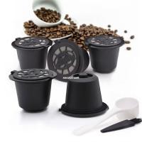 Cápsulas de Café Recargable Reutilizable para Cafetera Nespresso, Más de 200 Veces de Usos para Reemplazo, Con 5 pcs Capsulas 1 Cuchara de Café y 1 Cepillo de Limpieza, capsulas de cafe reutilizables - New Planet Home - details 0