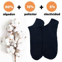 Aicasa Calcetines Cortos de Algodón para Mujer y Hombre ,Calcetínes tobillero , Transpirables para Verano y todo los dia Pack 6 -12Pares Gimnasio/Padel/Deporte/Correr/Futboll - details 2