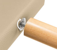 DHOME Cabecero de Polipiel o Tela Acualine con 2 Hileras de Botones Colores Cabezal Tapizado Cama Lujo (Beige Polipiel) - details 9