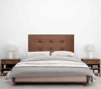 DHOME Cabecero Capitone Tapizado Polipiel o Tela Acualine con 8cm de Grosor Cabezales de Cama Acolchado Capitoné Cabeceros de Cama (Arcilla Polipiel) - details 2